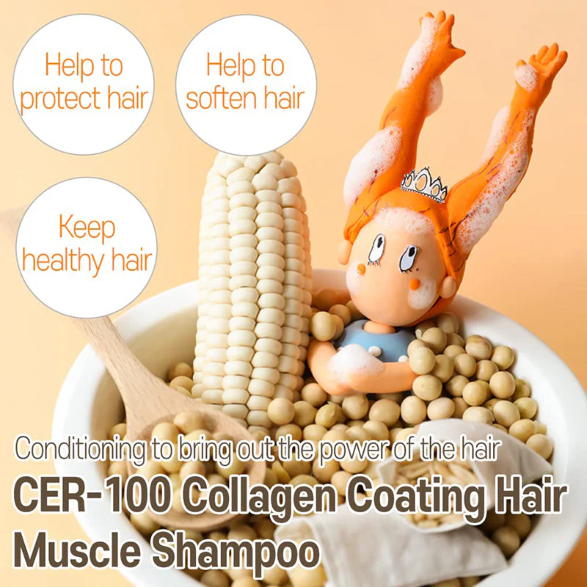 Elizavecca CER-100 Collagen Coating Hair A+ Muscle Shampoo