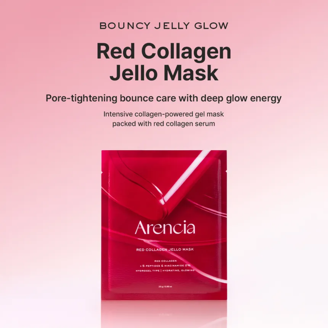 Arencia Red collagen Jollo Mask 4 Stück