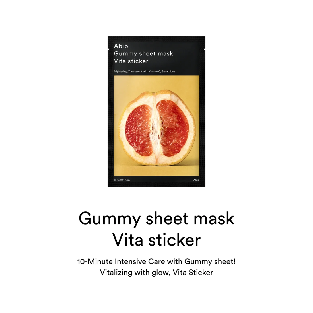 Abib Gummy sheet mask Vita sticker