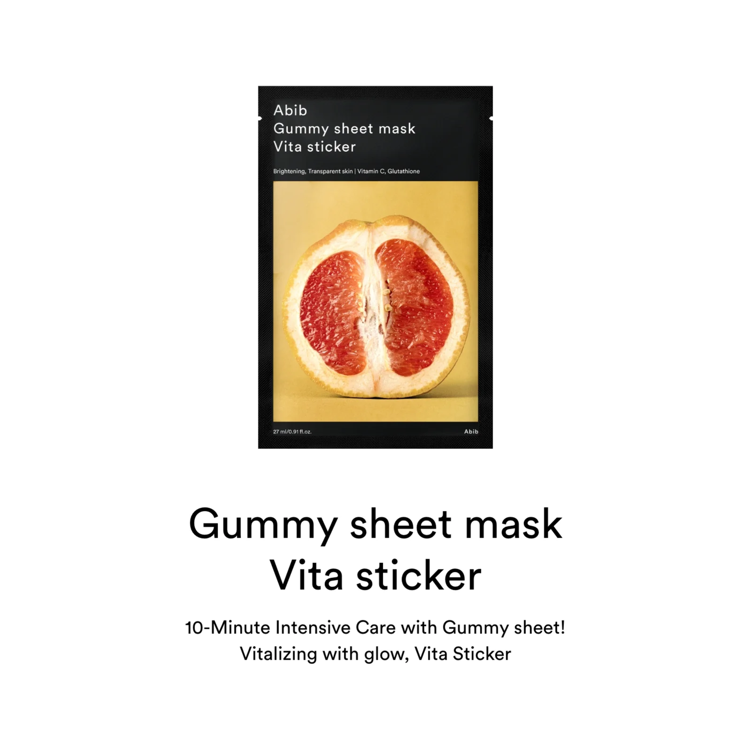 Abib Gummy sheet mask Vita sticker