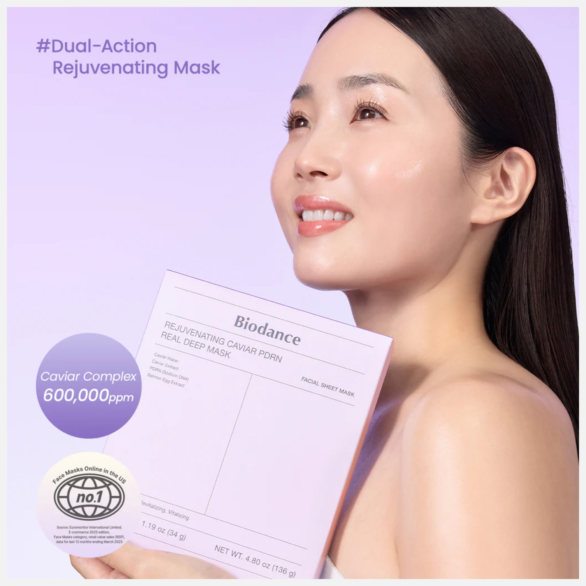 Biodance Rejuvenating Caviar PDRN Real Deep Mask Pack 4 Stück