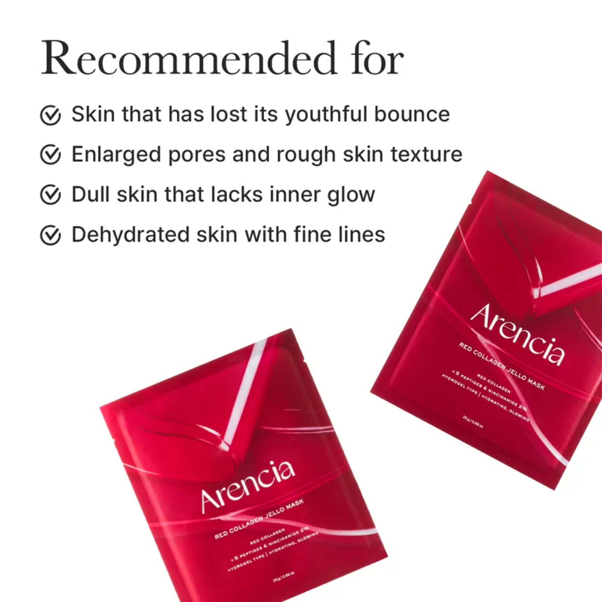 Arencia Red collagen Jollo Mask 4 Stück