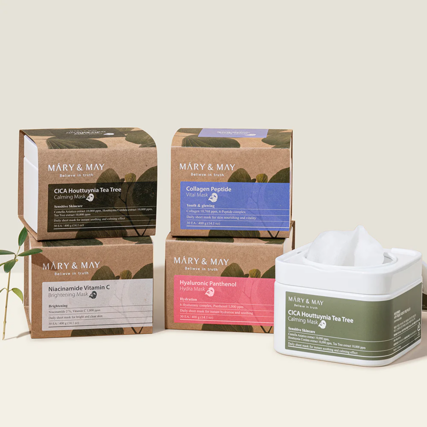 MARY &amp; MAY Hyaluronic Panthenol Hydra Mask