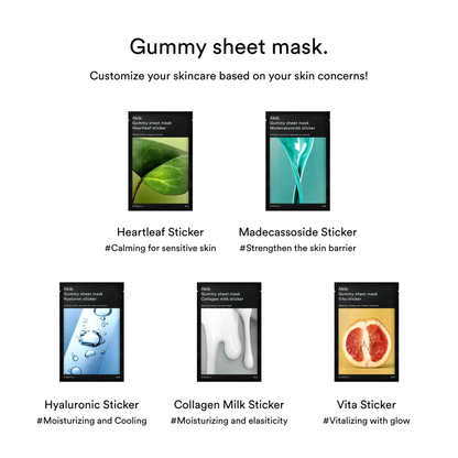 Abib Gummy sheet mask Vita sticker