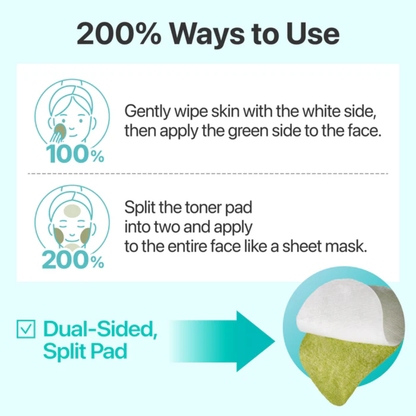 Numbuzin No.1 Centella Re-Leaf Green Toner Pads