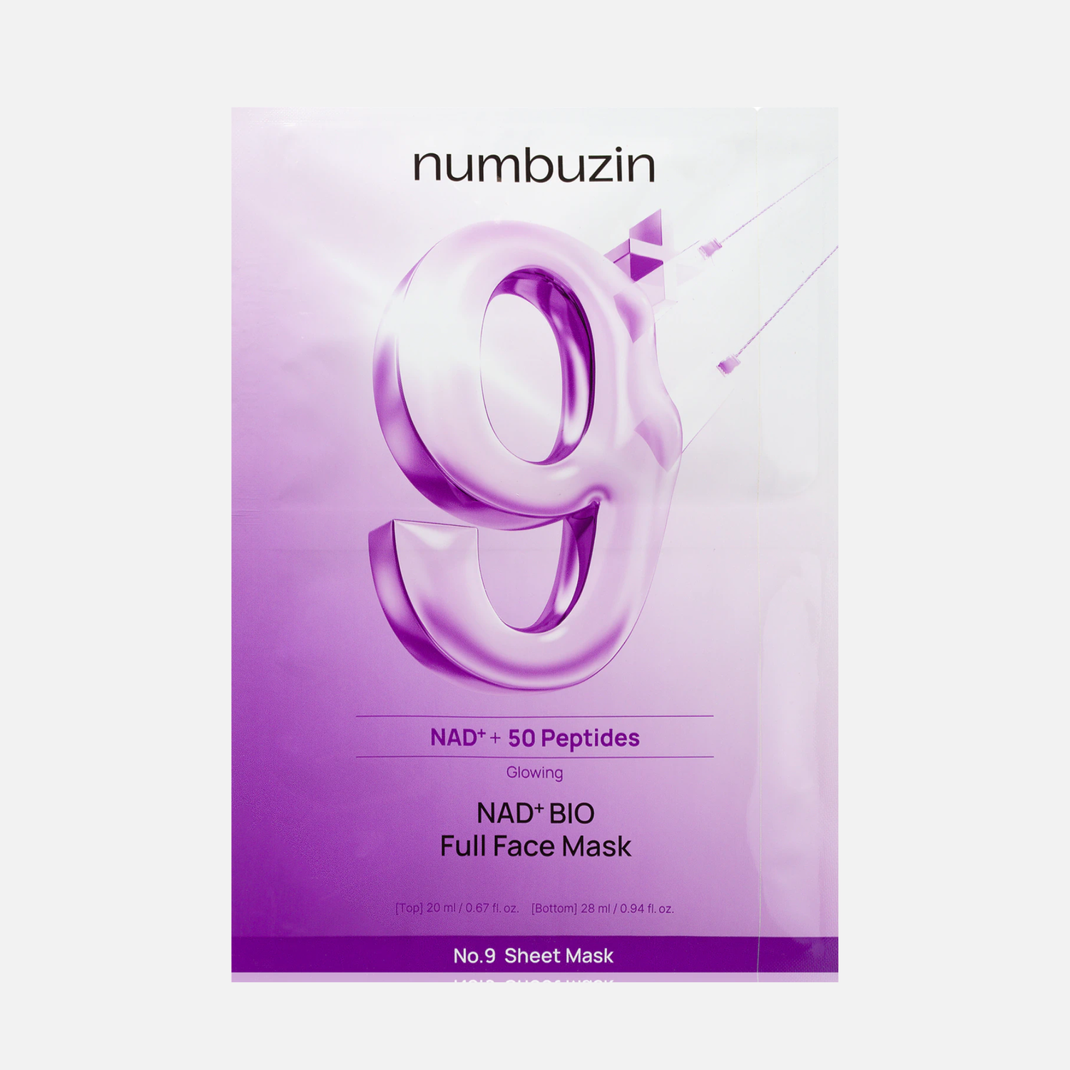 Numbuzin No.9 NAD+ BIO Lifting-sil Full Face Mask 1 Stück