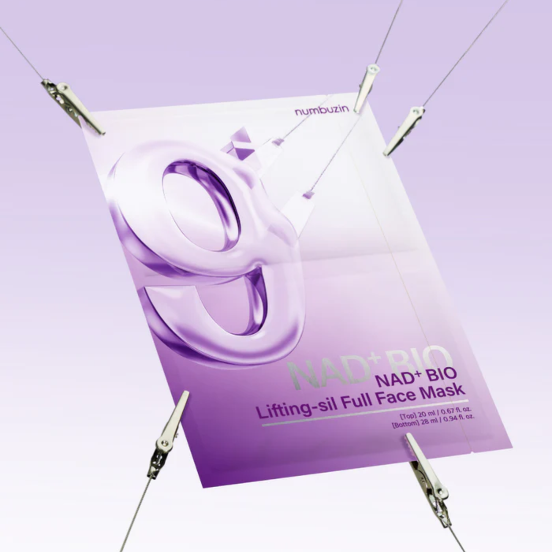 Numbuzin No.9 NAD+ BIO Lifting-sil Full Face Mask 1 Stück