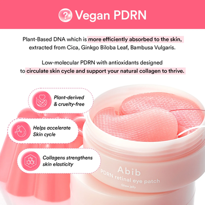 Abib PDRN retinal eye patch Glow jelly