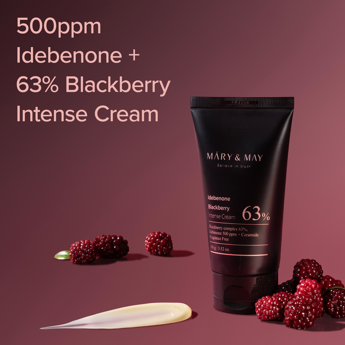 Mary &amp; May Idebenone Blackberry Intense Cream 100g