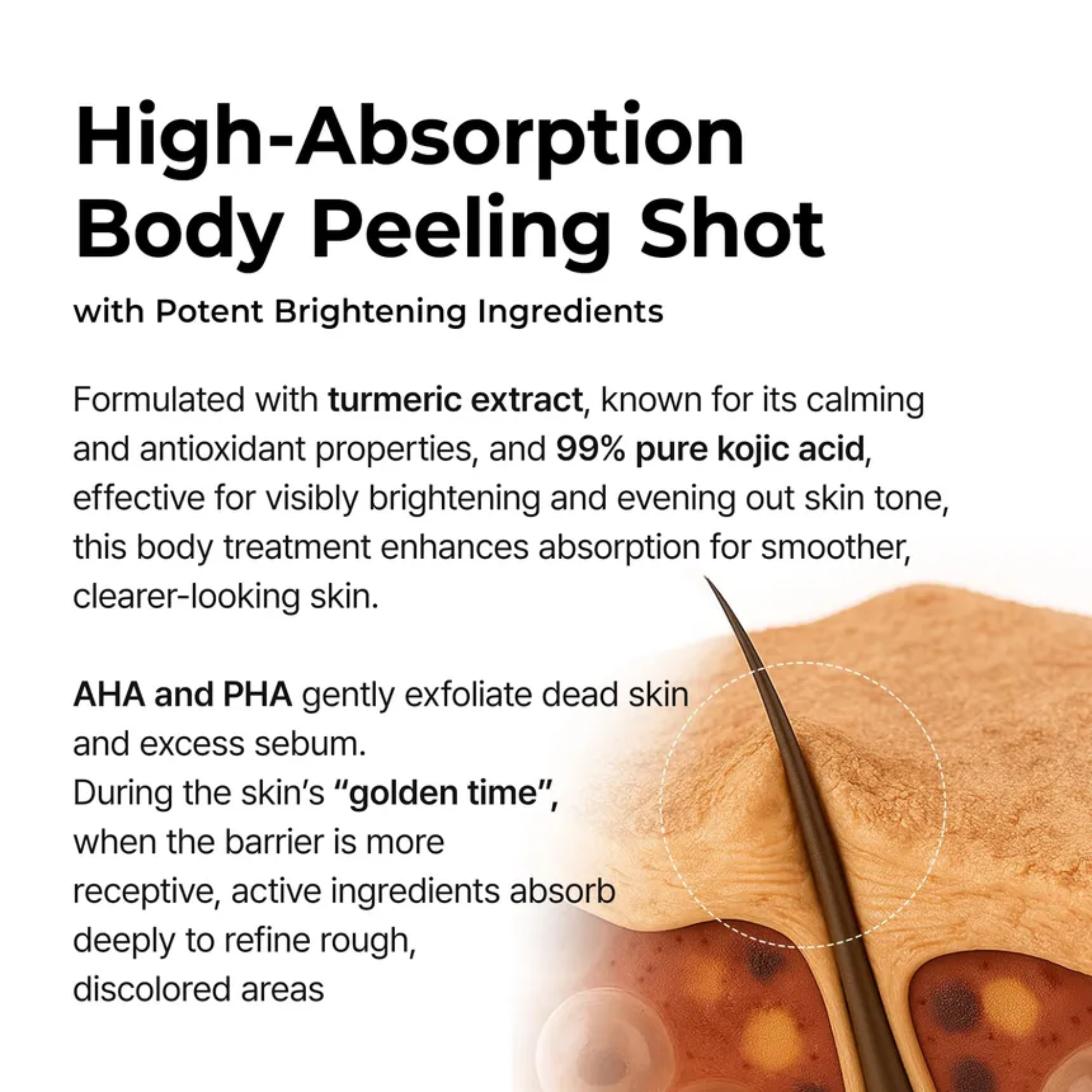 Dr.Melaxin Peel Shot Exfoliating Kojic Acid Turmeric Spray - Körperpeeling Spray 200ml