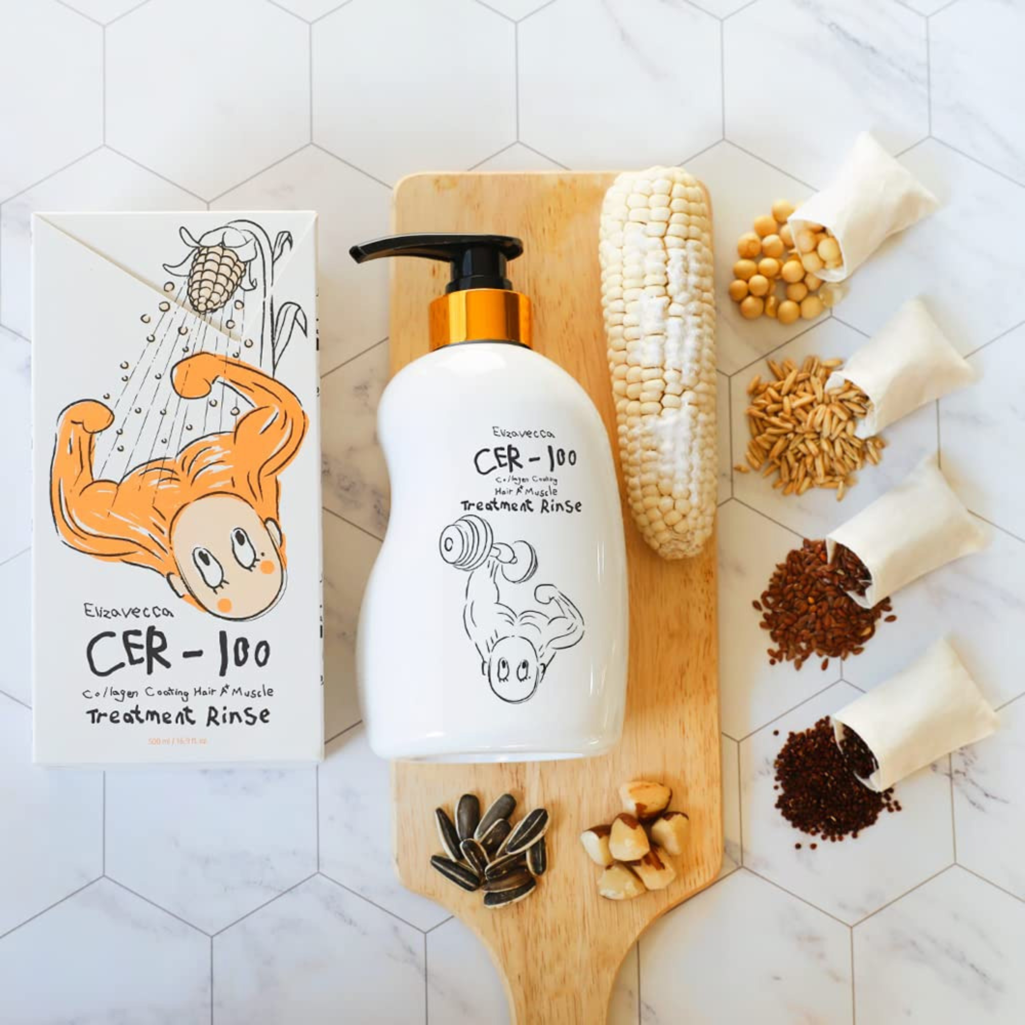 Elizavecca CER-100 Collagen Coating Hair Muscle Treatment Rinse