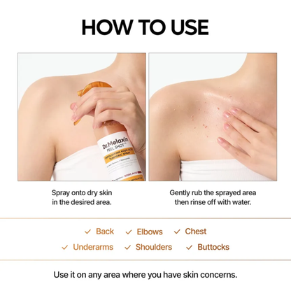 Dr.Melaxin Peel Shot Exfoliating Kojic Acid Turmeric Spray - Körperpeeling Spray 200ml