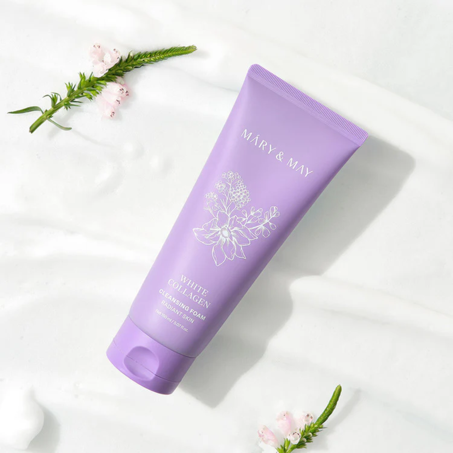 Mary &amp; May White Collagen Cleansing Foam