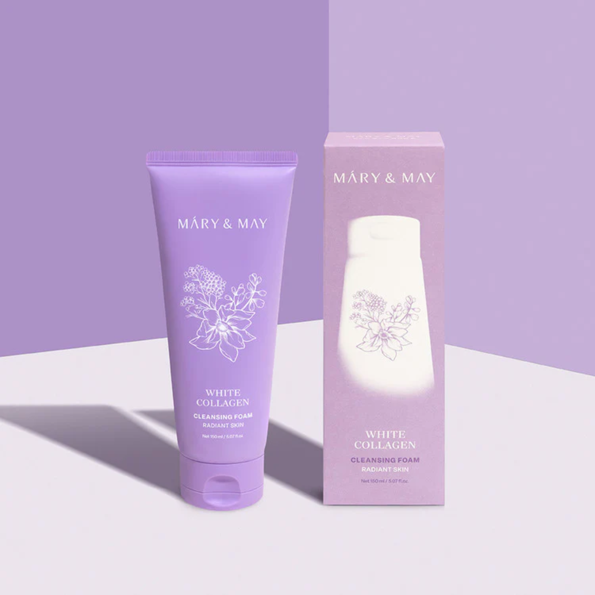 Mary &amp; May White Collagen Cleansing Foam