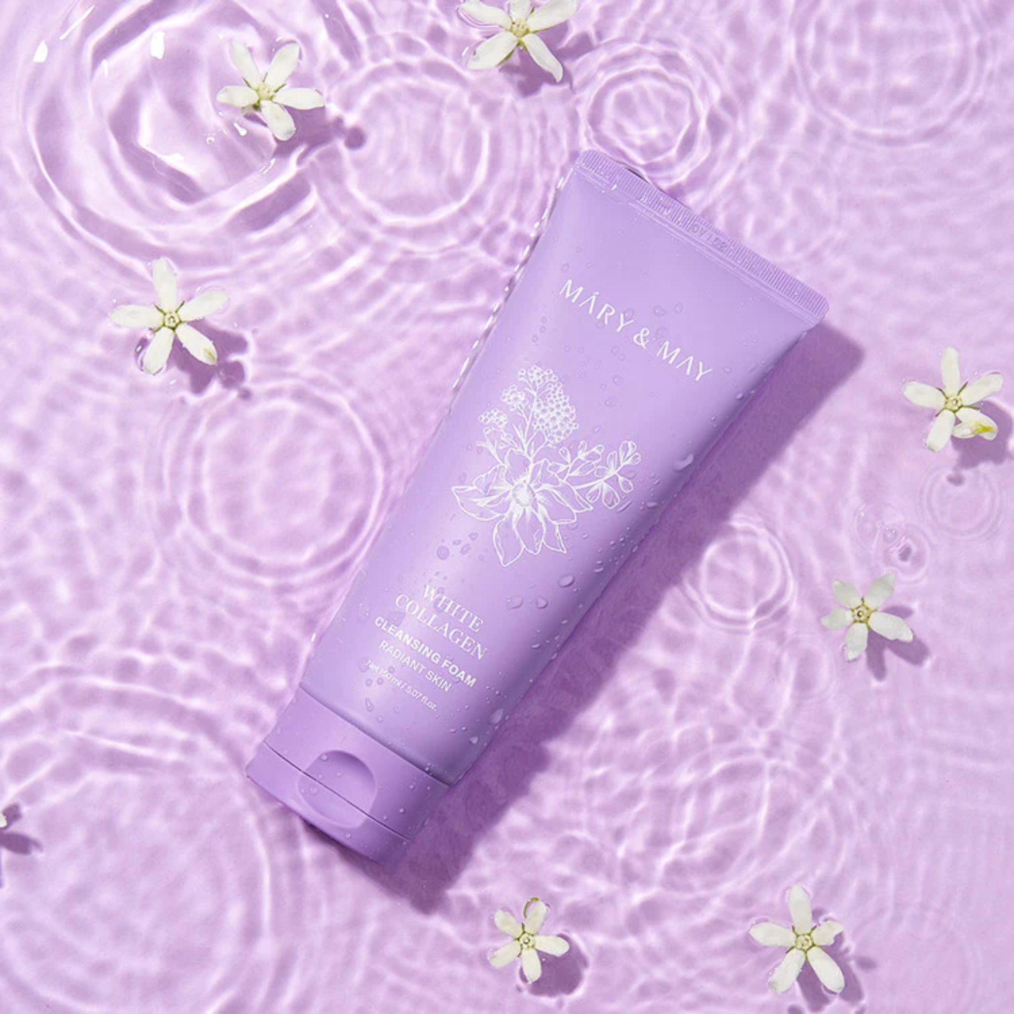 Mary &amp; May White Collagen Cleansing Foam