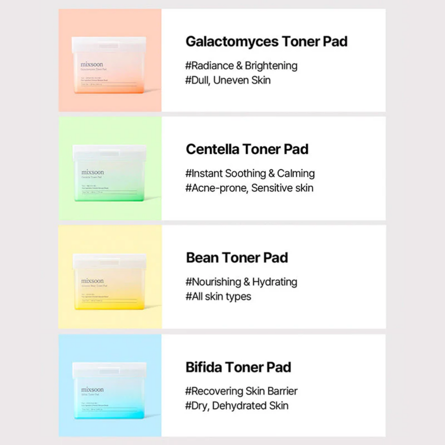 MIXSOON Centella Toner Pad