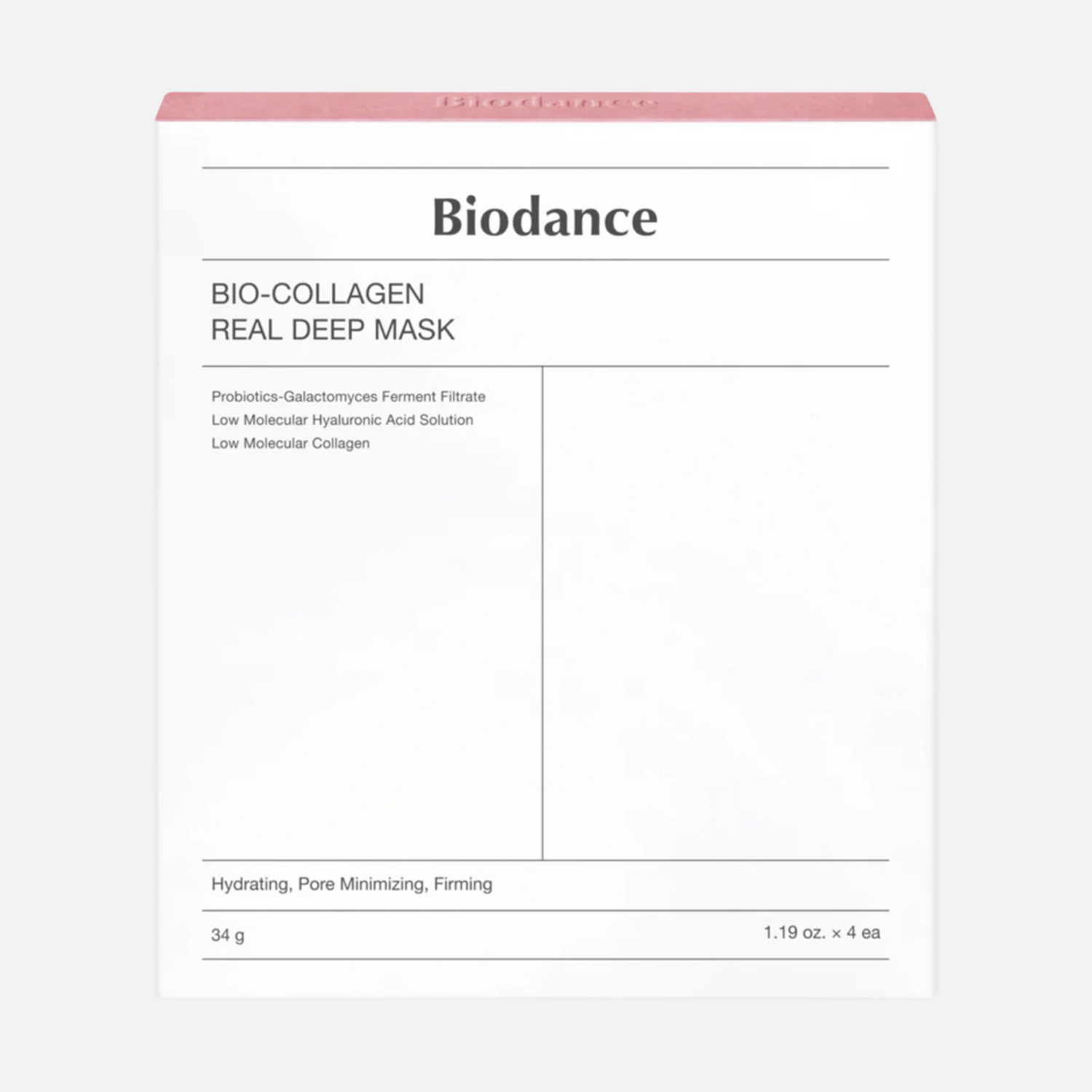 Biodance Bio Collagen-Real Deep Mask Pack 4pc
