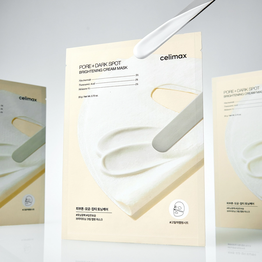 Celimax Pore + Dark Spot Brightening Cream Mask 4 Stück – mehrere Sachets