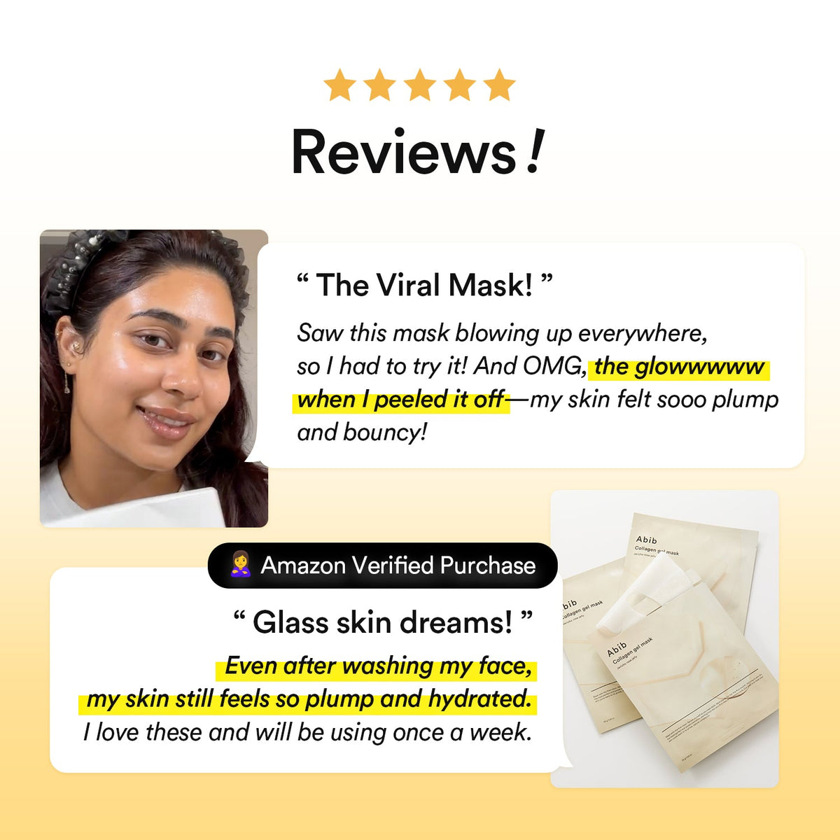 Abib Collagen Gel Mask Jericho Rose Jelly 10 Stück – Detailaufnahme der Maske
