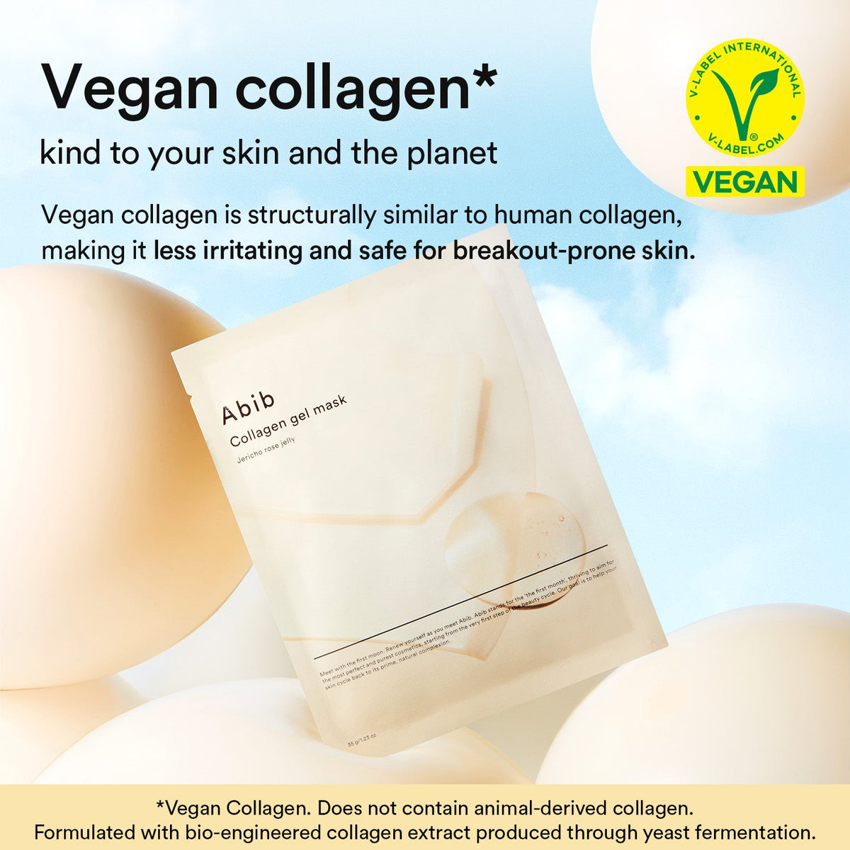 Abib Collagen Gel Mask Jericho Rose Jelly 10 Stück – Nahaufnahme des Hydrogel-Tuchs