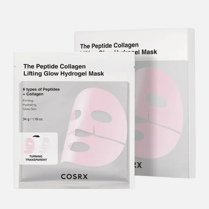 Cosrx The Peptide Collagen Lifting Glow Hydrogel Mask Pack 3 Stück