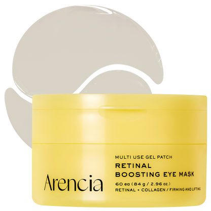 Arencia Retinal Boosting Eye Mask 60 Patches – Wirkstoff-Infografik