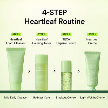 Abib Heartleaf Calming Trial Kit – 4-Schritte-Routine