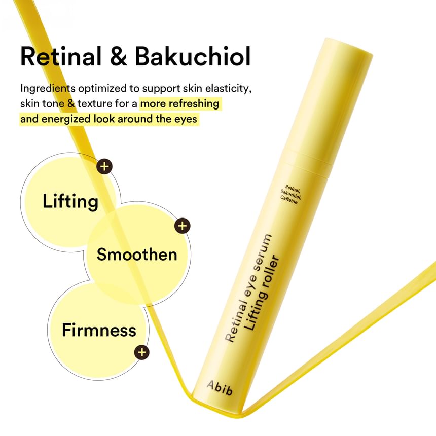 Abib Retinal Eye Serum Lifting Roller 15ml – Retinal und Bakuchiol für Lifting und Glättung