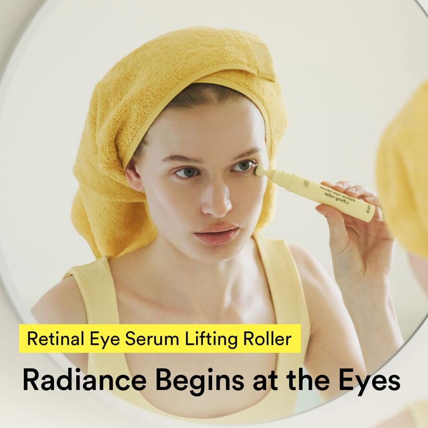 Abib Retinal Eye Serum Lifting Roller 15ml – Anwendung des Rollers unter dem Auge