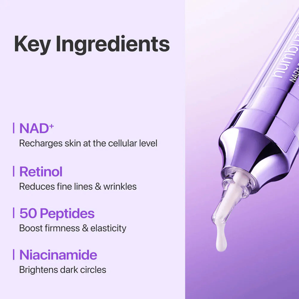 Numbuzin No.9 NAD+ Retinol Volumetox Eye Cream