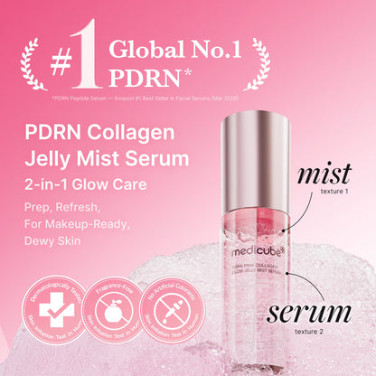 Medicube PDRN Pink Collagen Glow Jelly Mist Serum 60ml – Produktbild 3