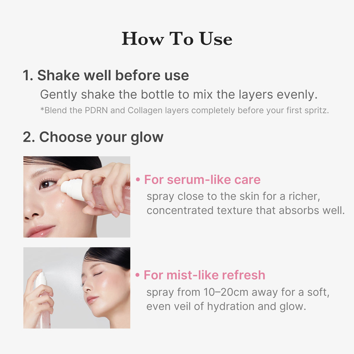Medicube PDRN Pink Collagen Glow Jelly Mist Serum 60ml – Produktbild 7