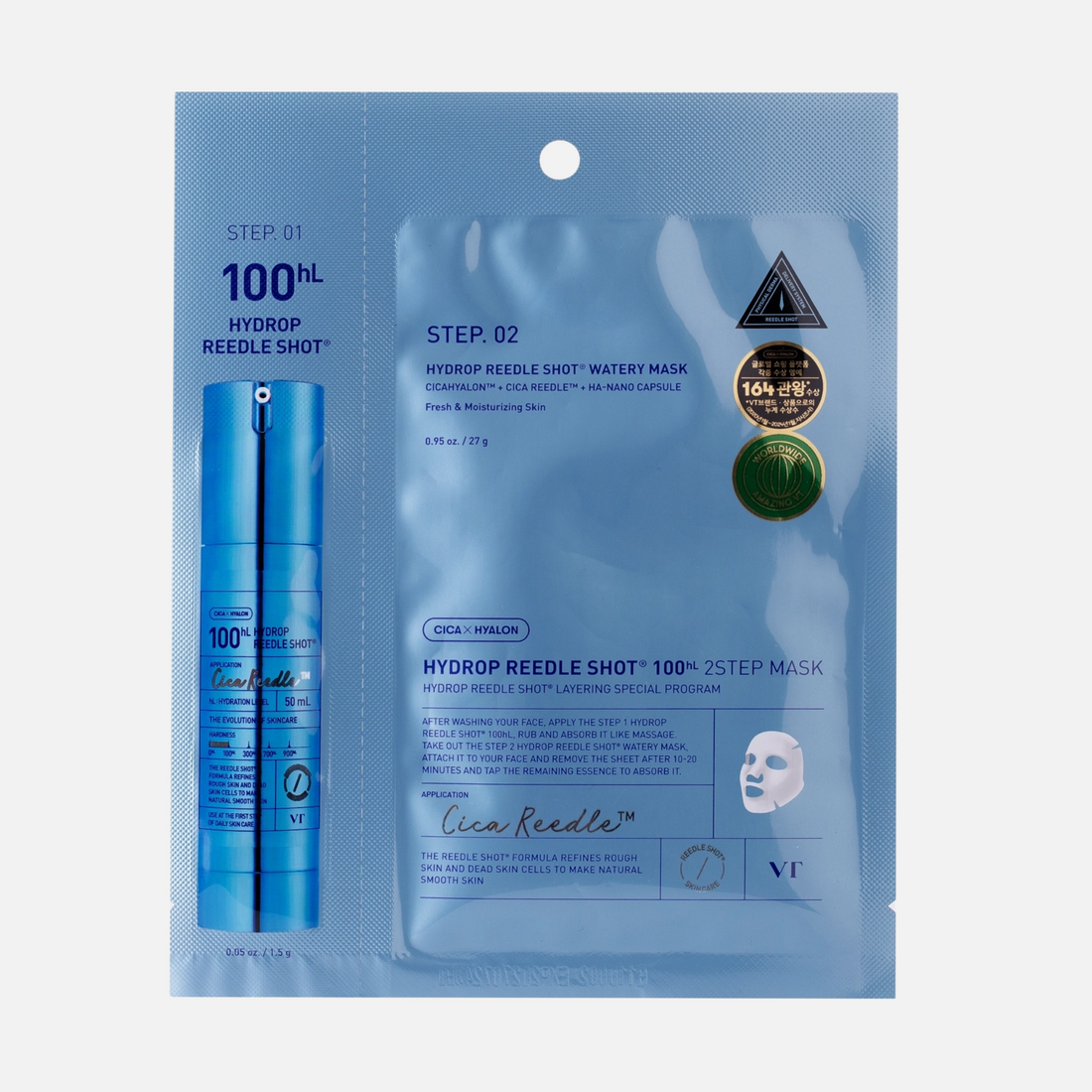 VT Cosmetics Hydrop Reedle Shot 100hL 2-Step Maske