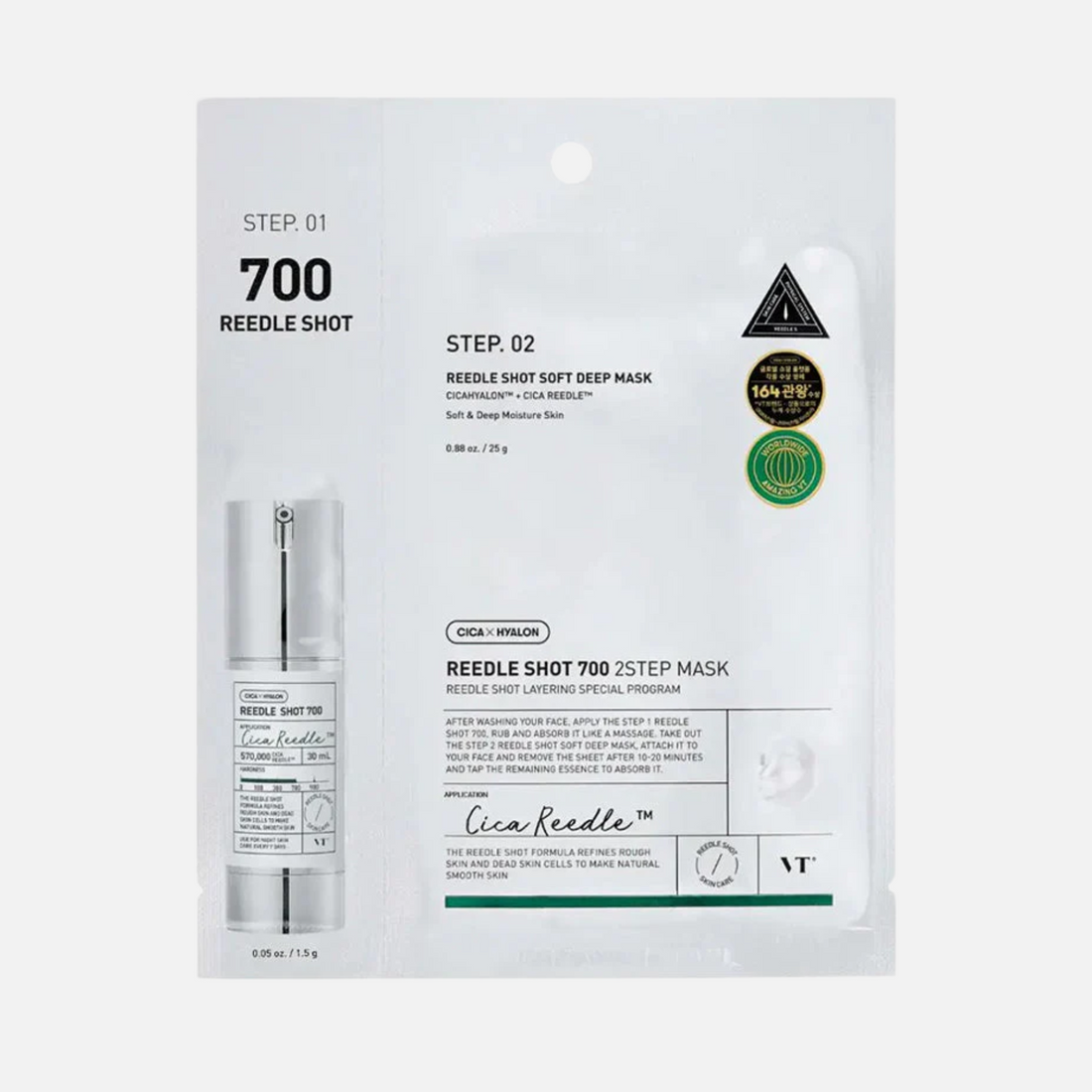 VT Cosmetics Mild Reedle Shot 700 2-Step Mask