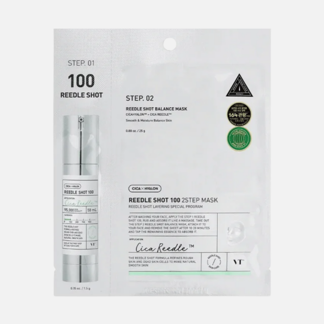 VT Cosmetics Reedle Shot 100 2-Step Mask