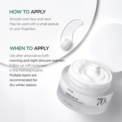 Anua Heartleaf 70% Intense Calming Cream