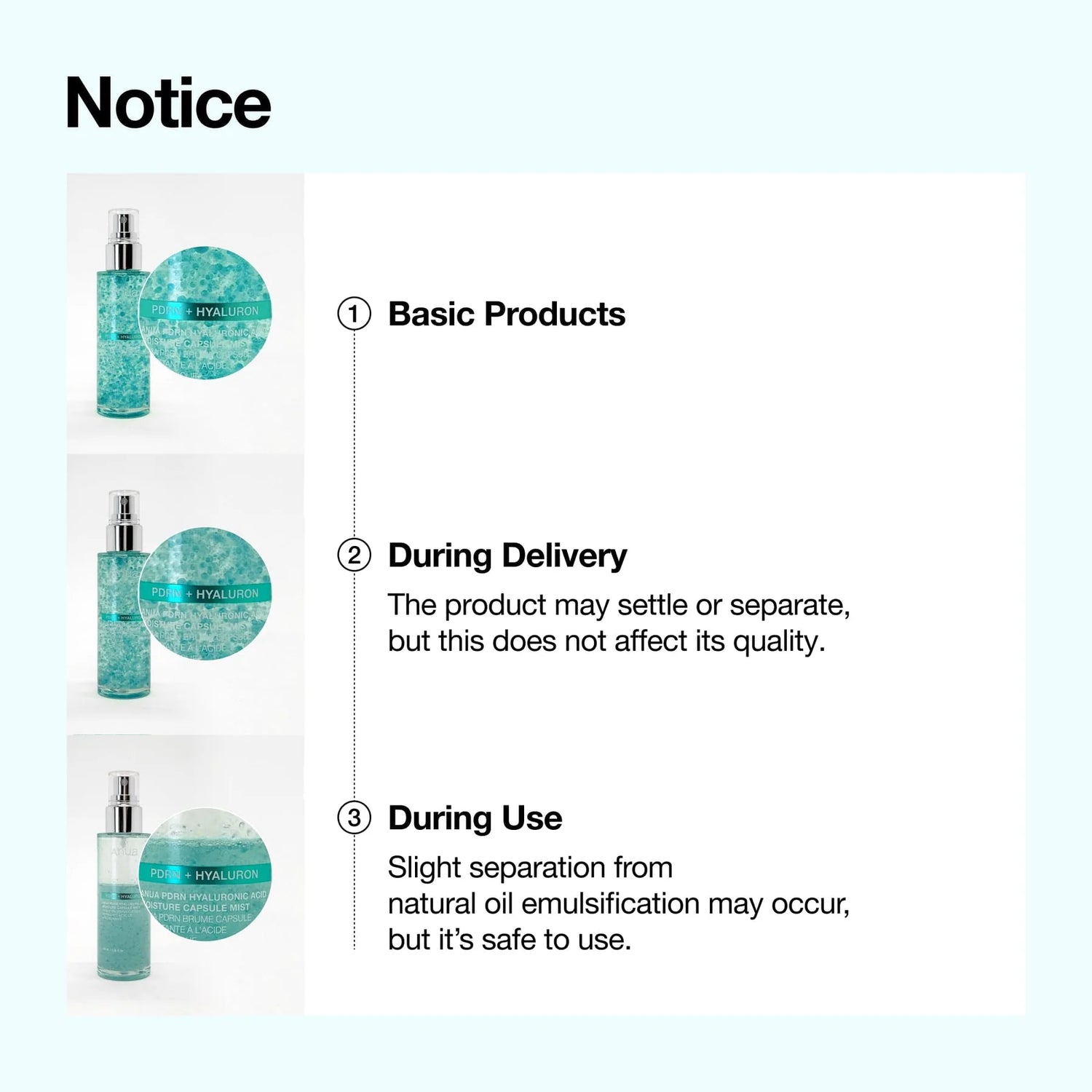 Anua PDRN Hyaluronic Acid Hydrating Capsule Mist 100ml