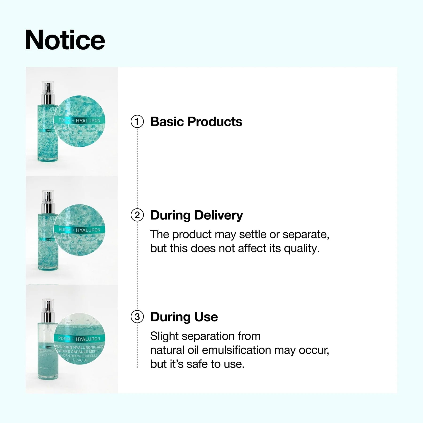 Anua PDRN Hyaluronic Acid Hydrating Capsule Mist 100ml