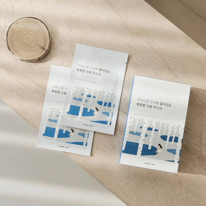Round Lab Birch Juice Mask 10 Stück – mehrere Maskensachets von oben
