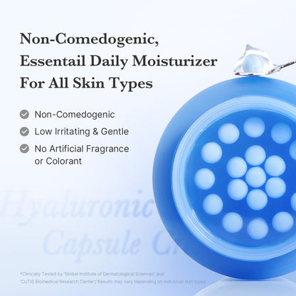 Medicube Hyaluronic Moisturizing Capsule Cream 55g – Kapsel in Nahaufnahme