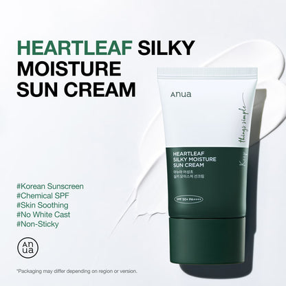 Anua Heartleaf Silky Moisture Sunscreen 50ml