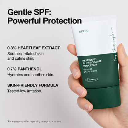 Anua Heartleaf Silky Moisture Sunscreen 50ml