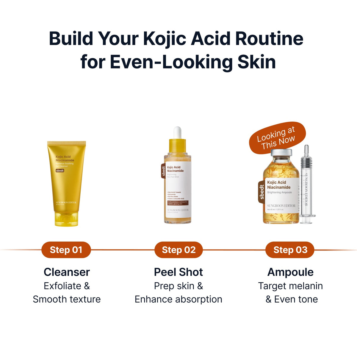 Sungboon Editor Kojic Acid Niacinamide Brightening Ampoule 40ml – Produktbild 8