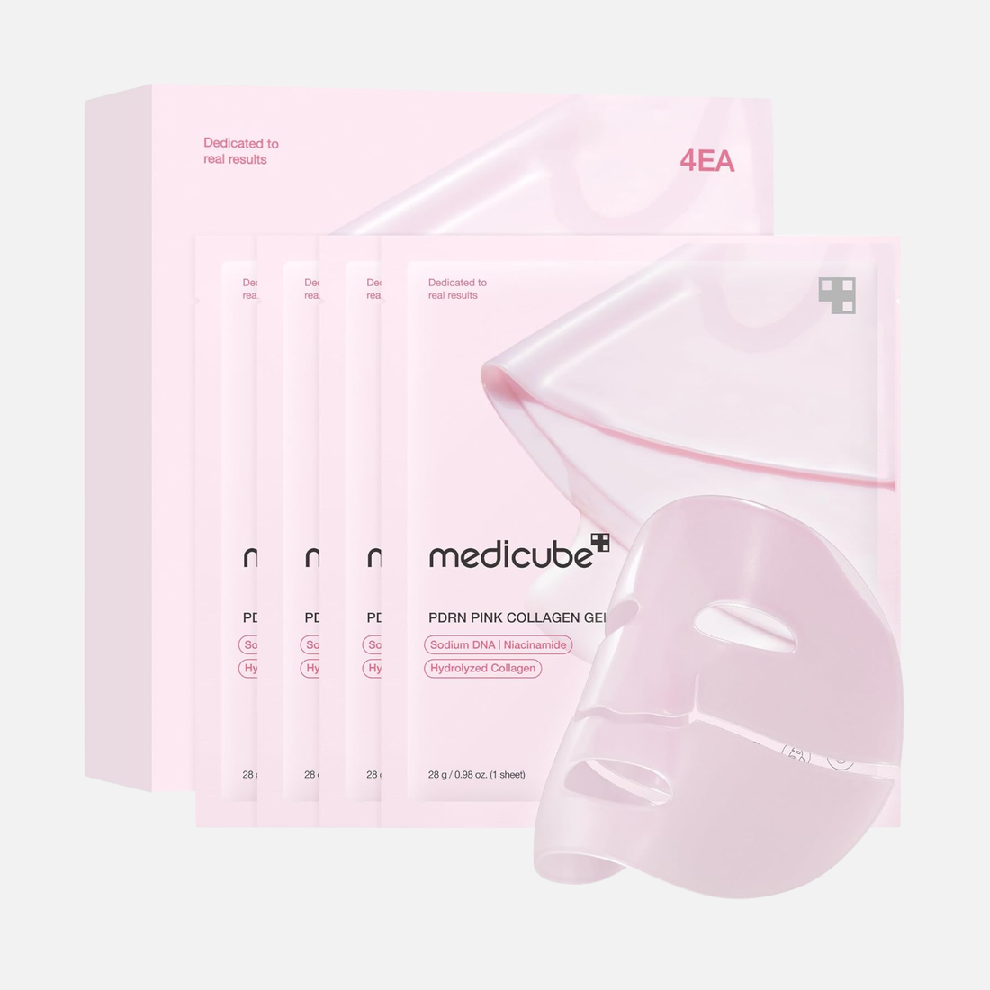 Medicube PDRN Pink Collagen Gel Mask 4 Stück