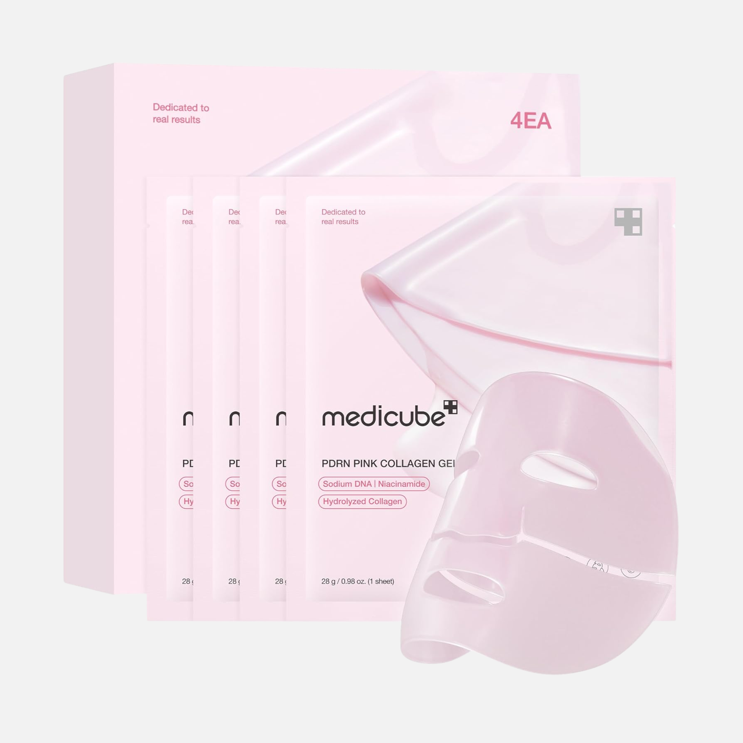 Medicube PDRN Pink Collagen Gel Mask 4 Stück
