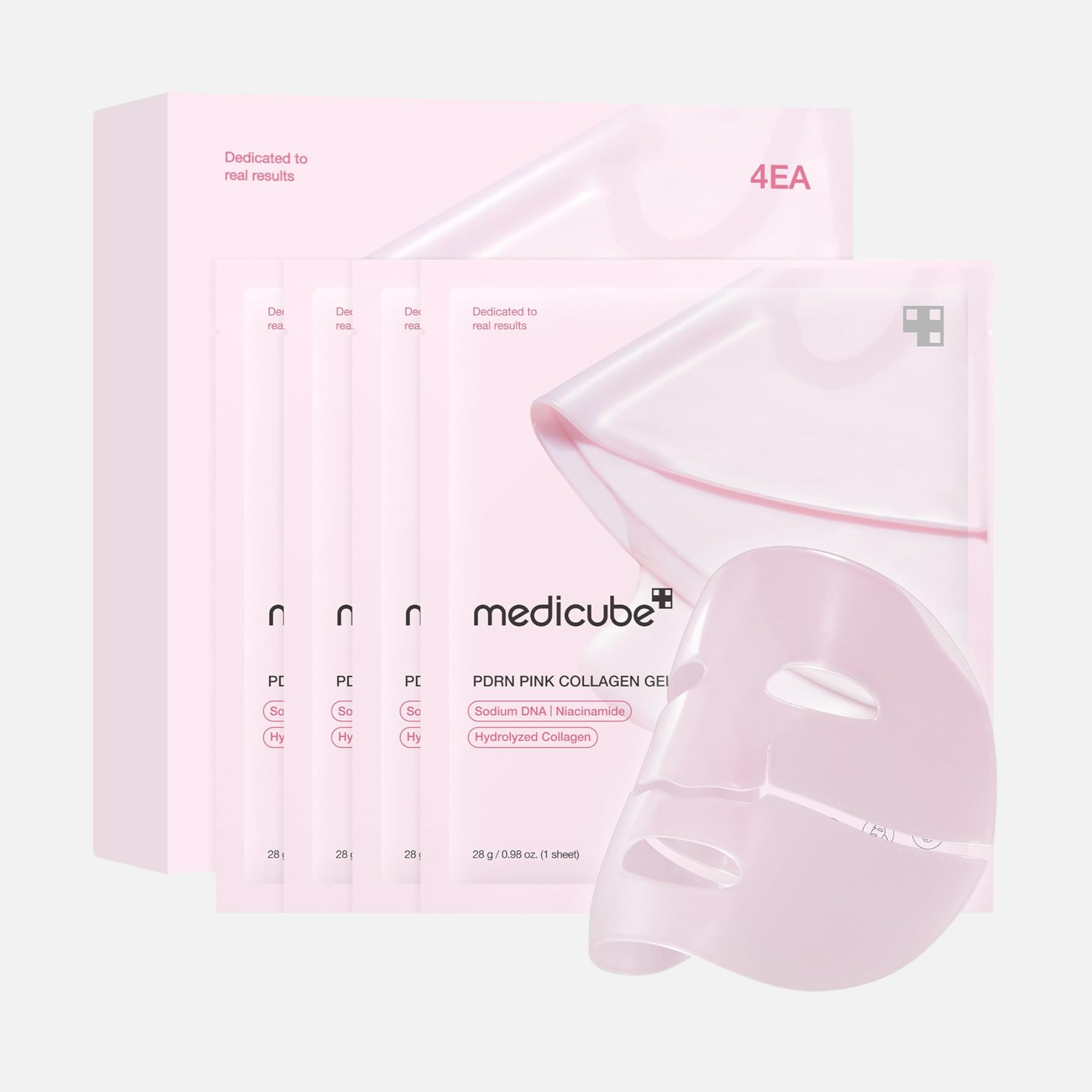 Medicube PDRN Pink Collagen Gel Mask 4 Stück