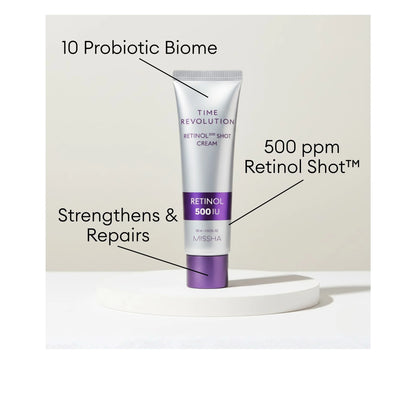 Missha Time Revolution Night Repair Retinol 500 Shot Cream